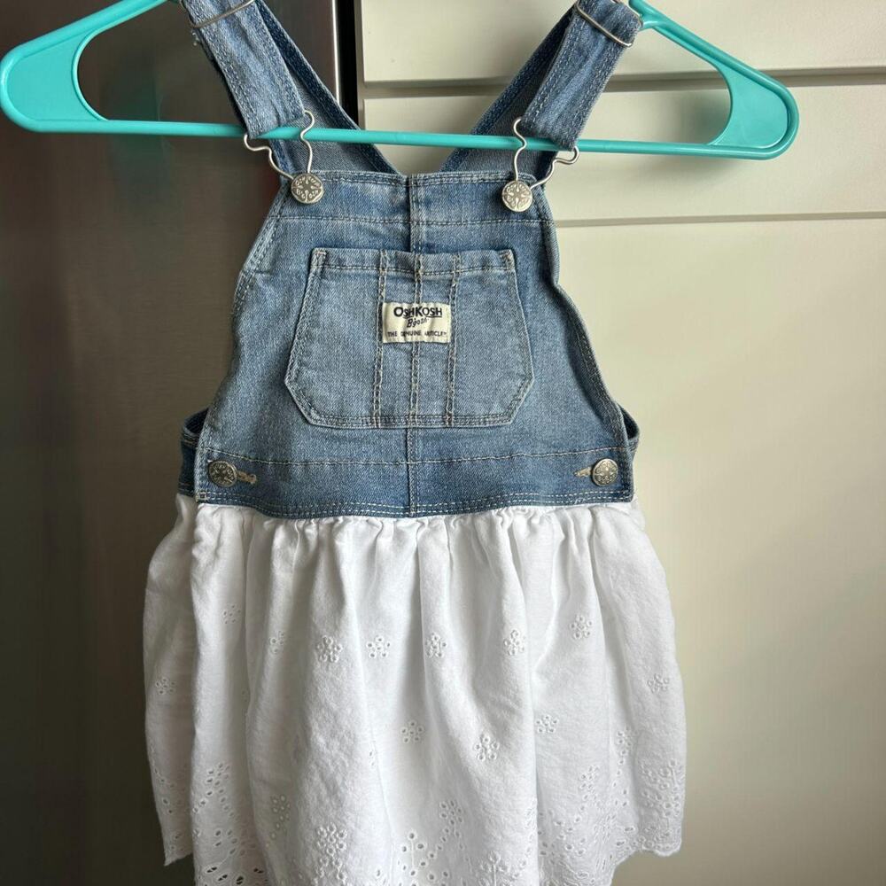 Oshkosh girls overall dress size